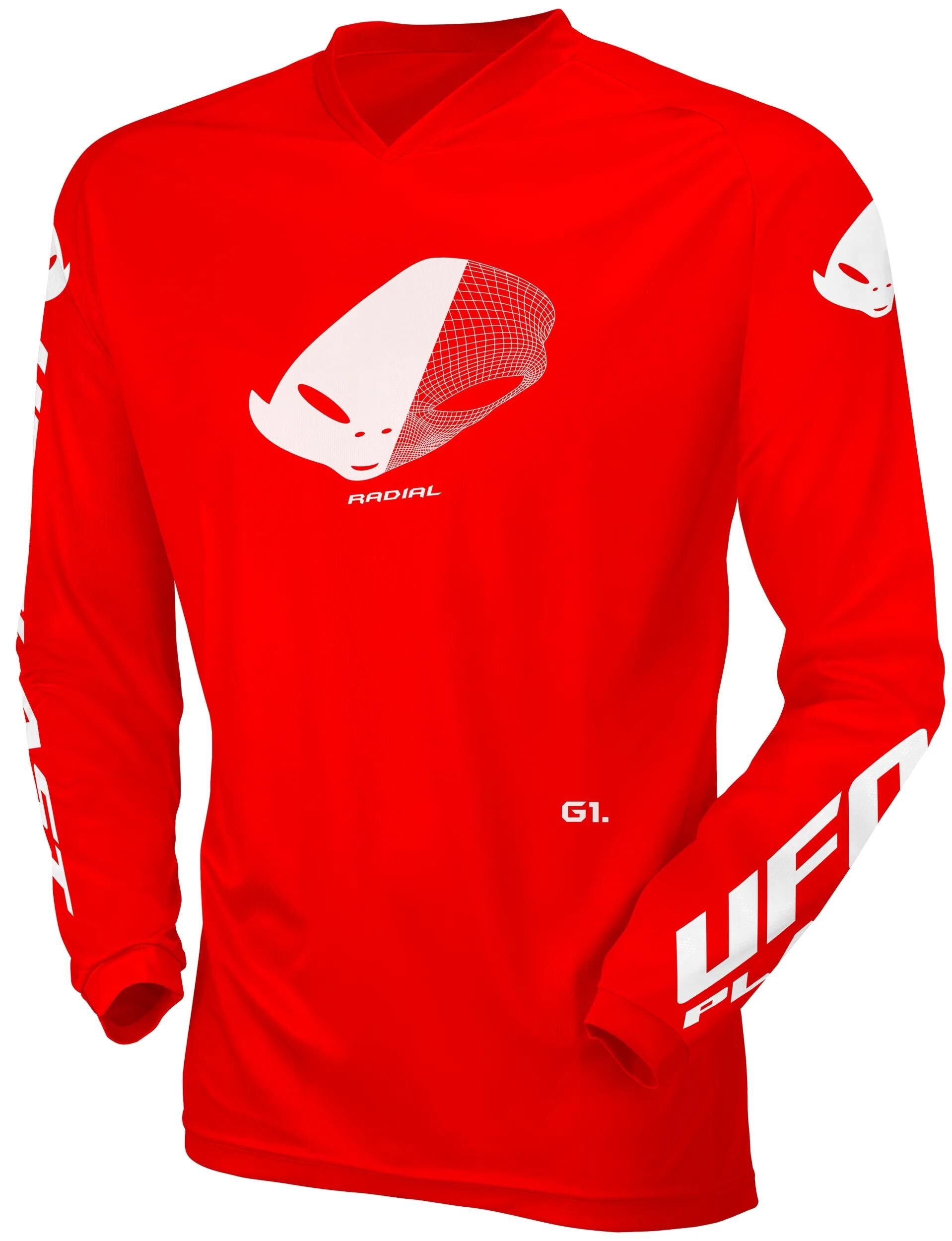 Ufo plast jersey mx radial children's jersey ufo rad red gr. s