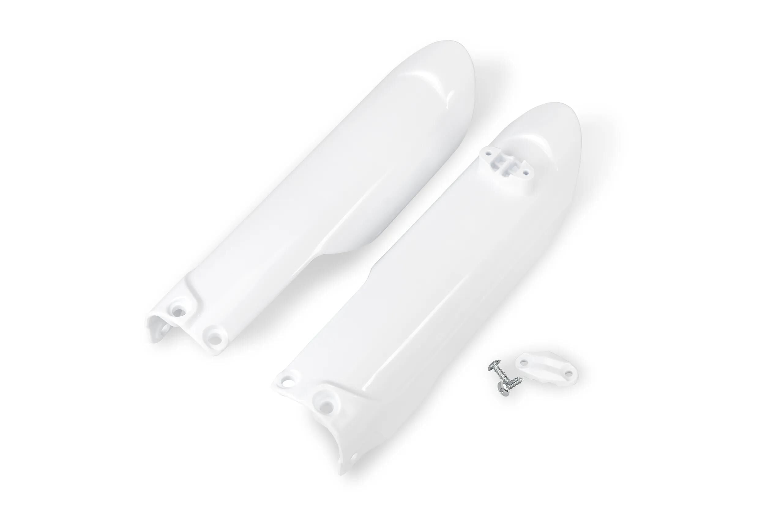 Ufo plast voorvork bescherming fork protectors ufo husqvarna white