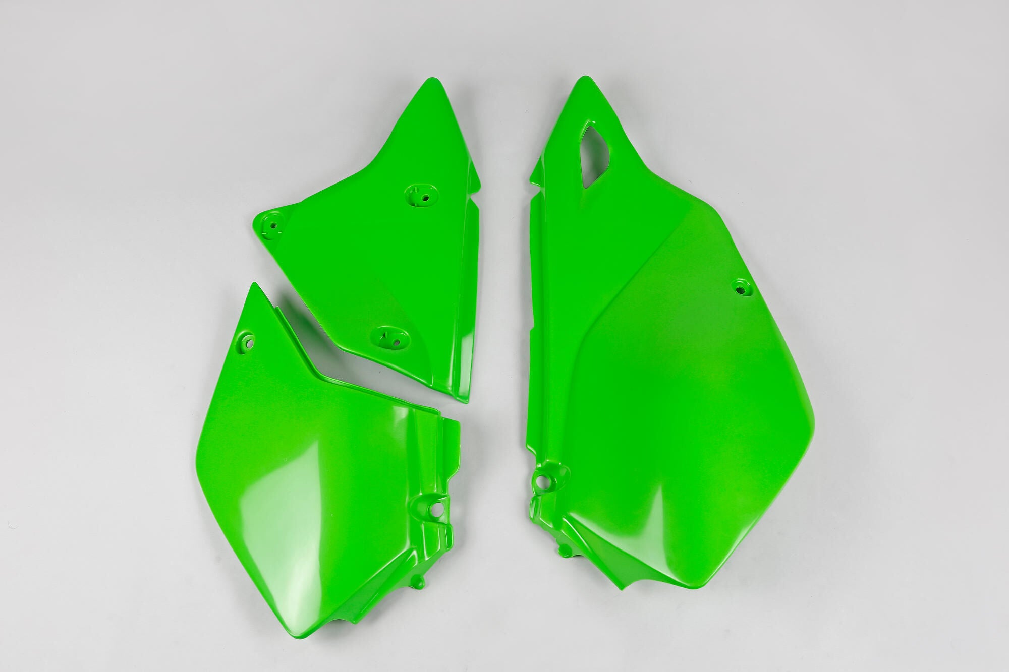 Ufo plast seitenverkleidung side covers ufo kawasaki green