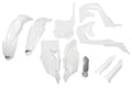 Ufo plast verkleidungssatz trim kit ufo kawasaki white