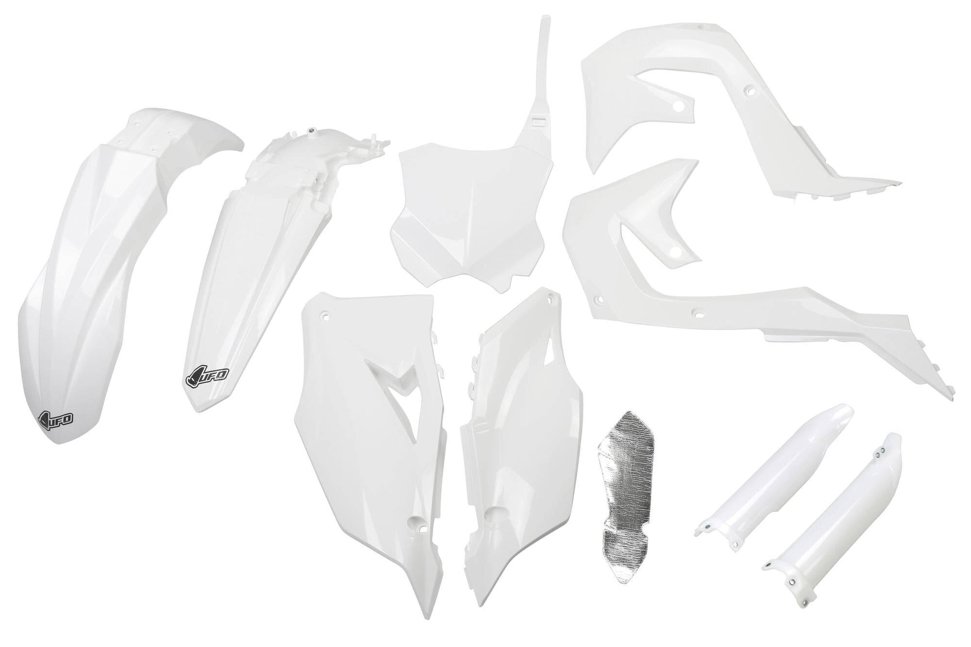 Ufo plast verkleidungssatz trim kit ufo kawasaki white