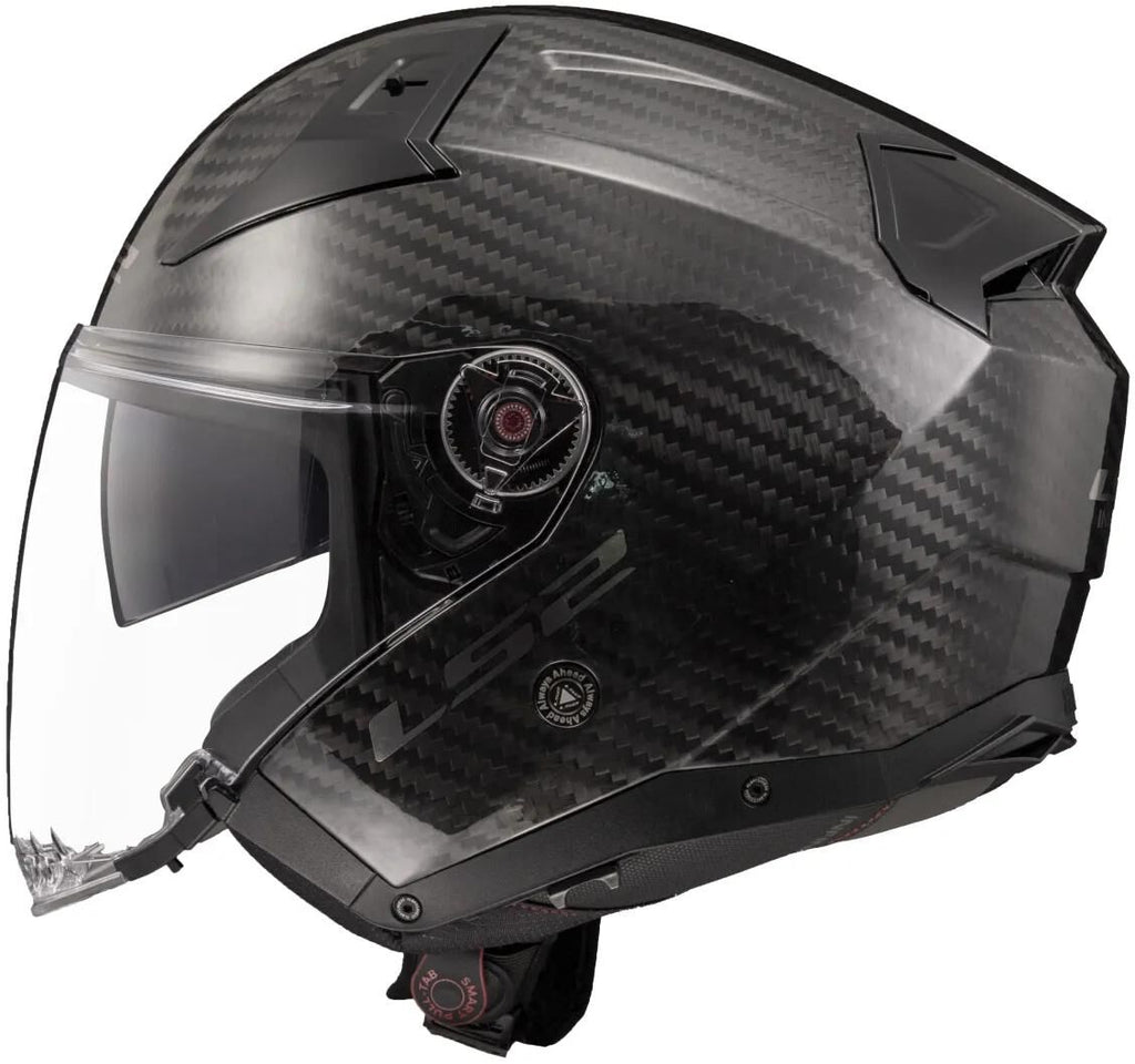 Ls2 jethelm of603 infinity ii carbon solid helmet infinity ii carbon black gr. xxl
