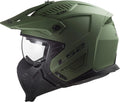 Ls2 modularhelm of606 drifter solid helmet drifter green matt gr. s