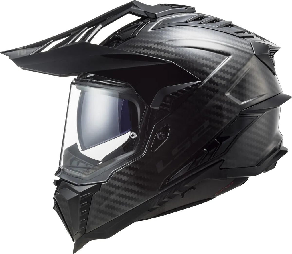 Ls2 endurohelm mx701 explorer carbon solid helmet explorer carbo black gr.3xl