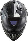 Ls2 endurohelm mx701 explorer carbon solid helmet explorer carbo black gr. s