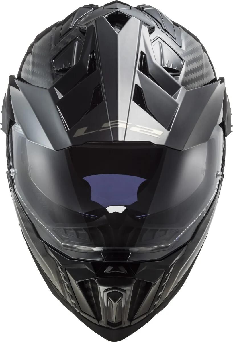 Ls2 endurohelm mx701 explorer carbon solid helmet explorer carbo black gr. xxl