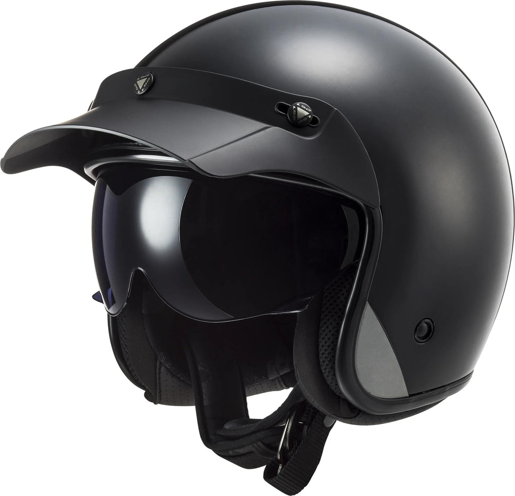 Ls2 jethelm of601 bob ii solid helmet of601 bob ii black matt gr. l