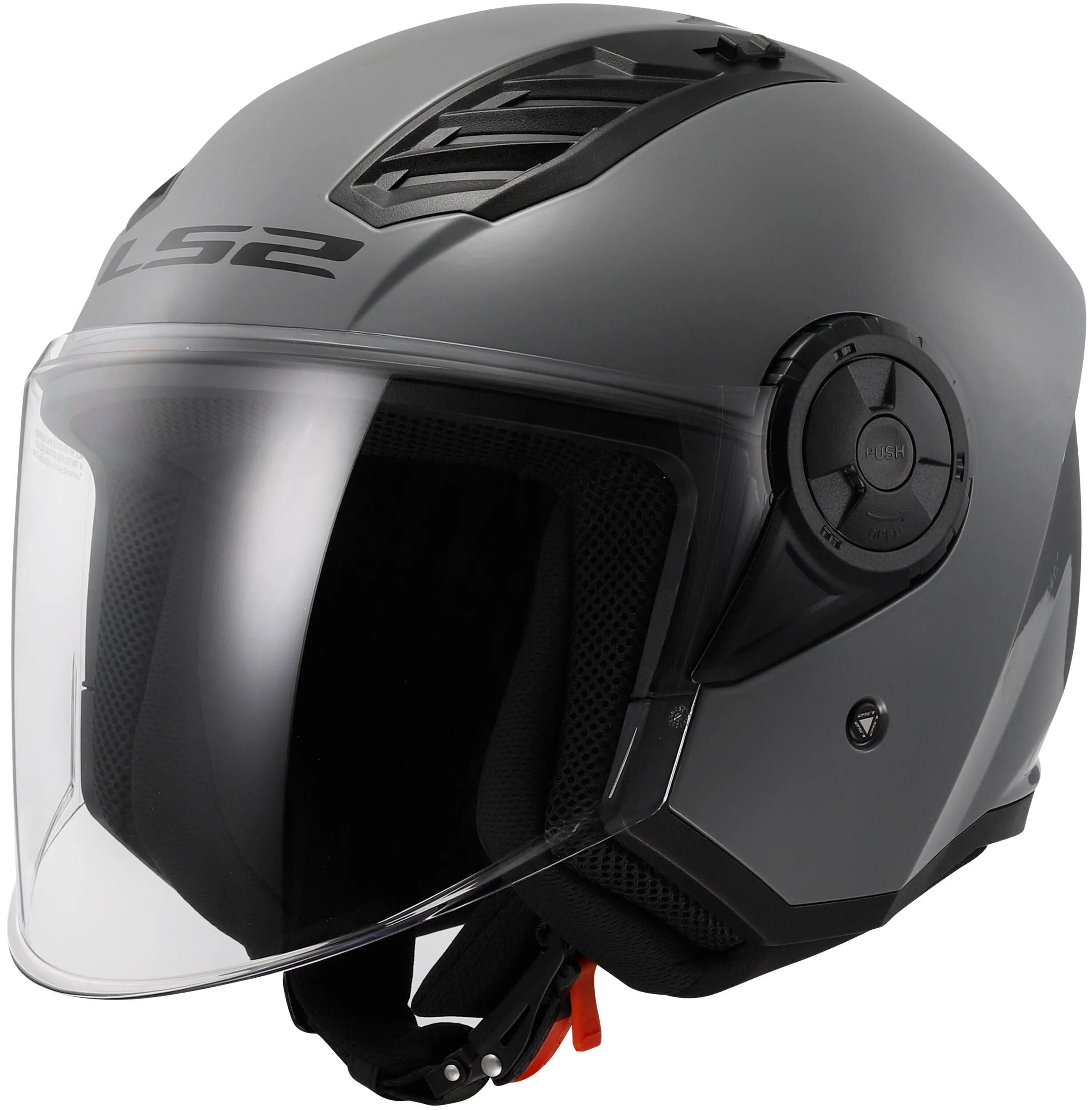 Ls2 jethelm of616 airflow ii solid helmet airflow ii of6 solid nardo gray gr. m