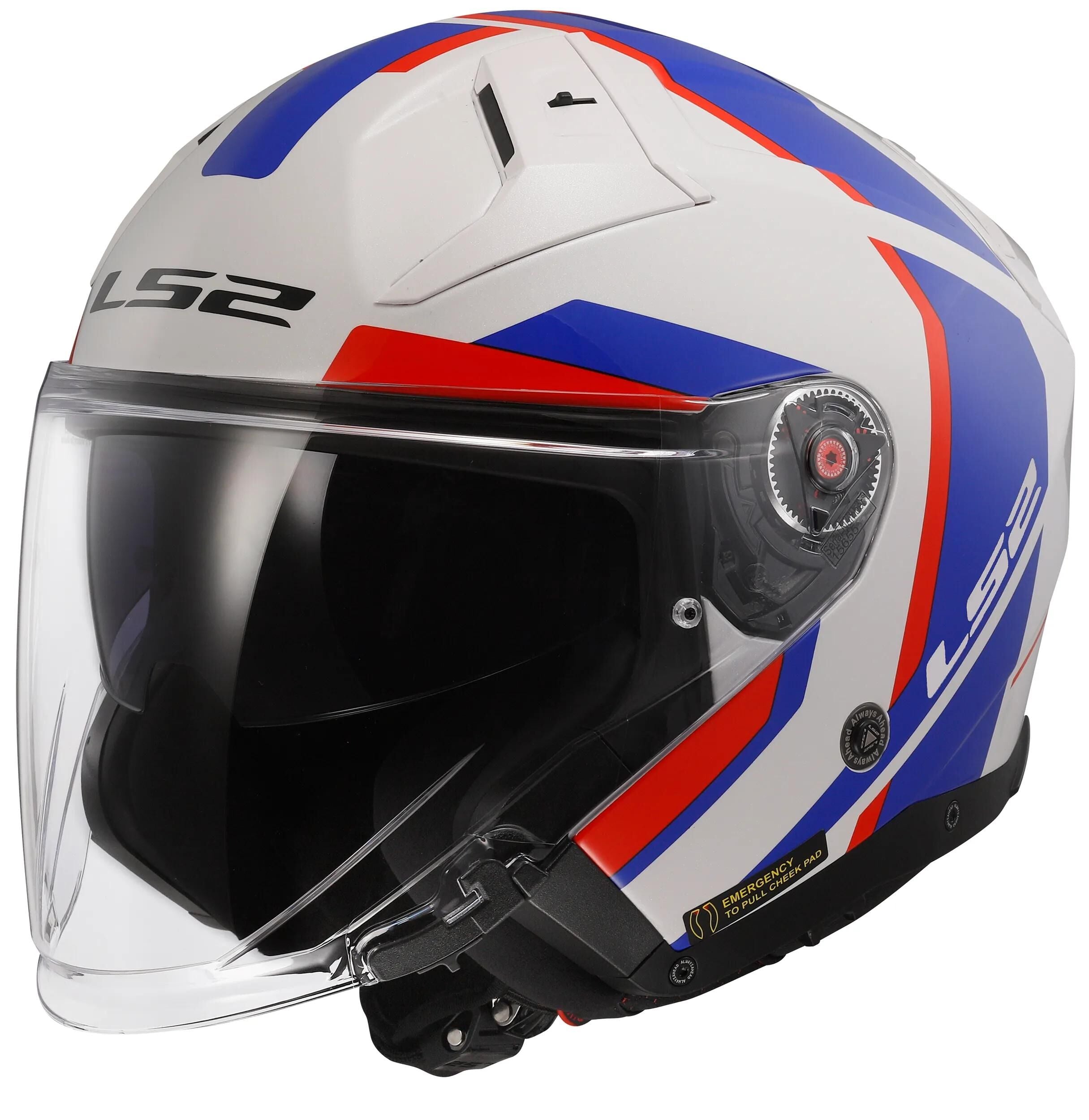 Ls2 jethelm of603 infinity ii focus helmet of603 infinity ii focus ws bl rt gr. m