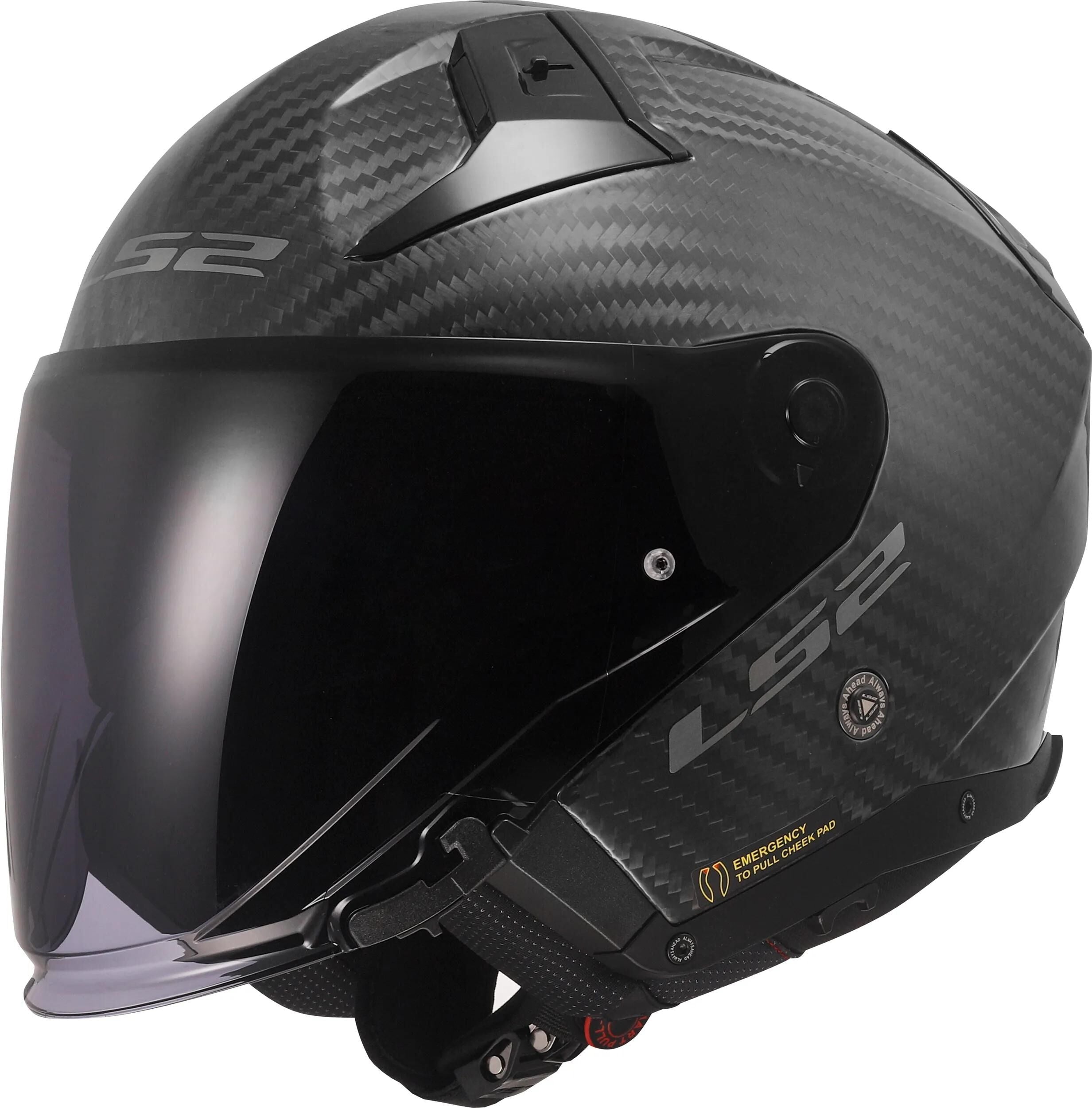 Ls2 jethelm of603 infinity ii carbon solid helmet of603 infinity ii matt carbon gr. xl