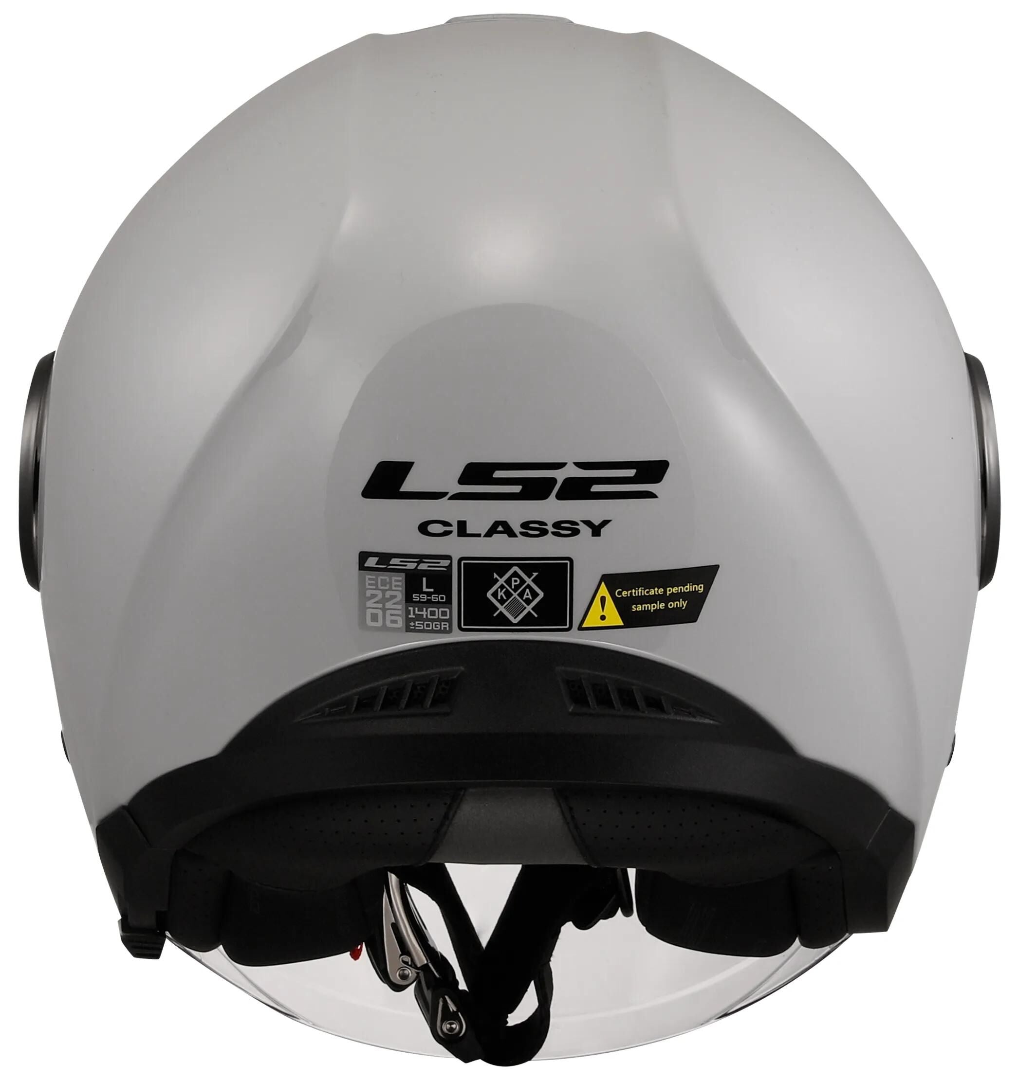 Ls2 jethelm of620 classy solid helmet of620 classy solid pearl gray gr. xs