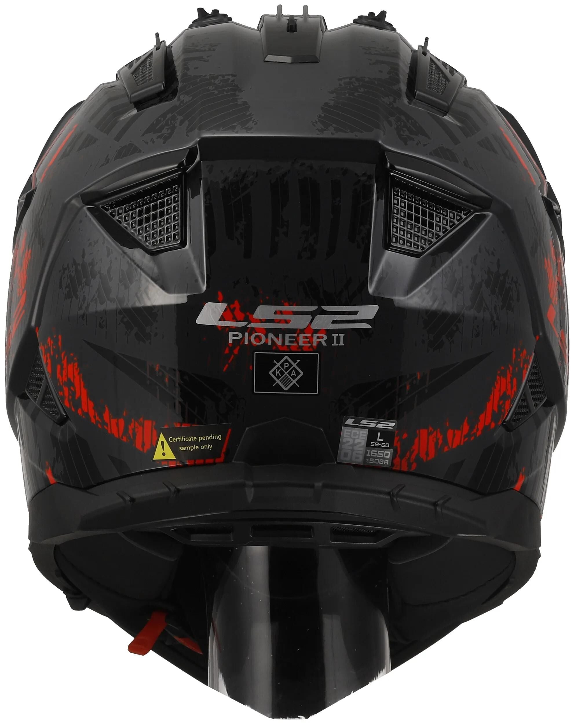 Ls2 endurohelm mx702 pioneer ii crazy helmet mx702 pioneer ii crazy sw rt gr. s