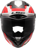 Ls2 integralhelm ff805 thunder carbon gp raute helmet ff805 thunder gp rhombus white red size