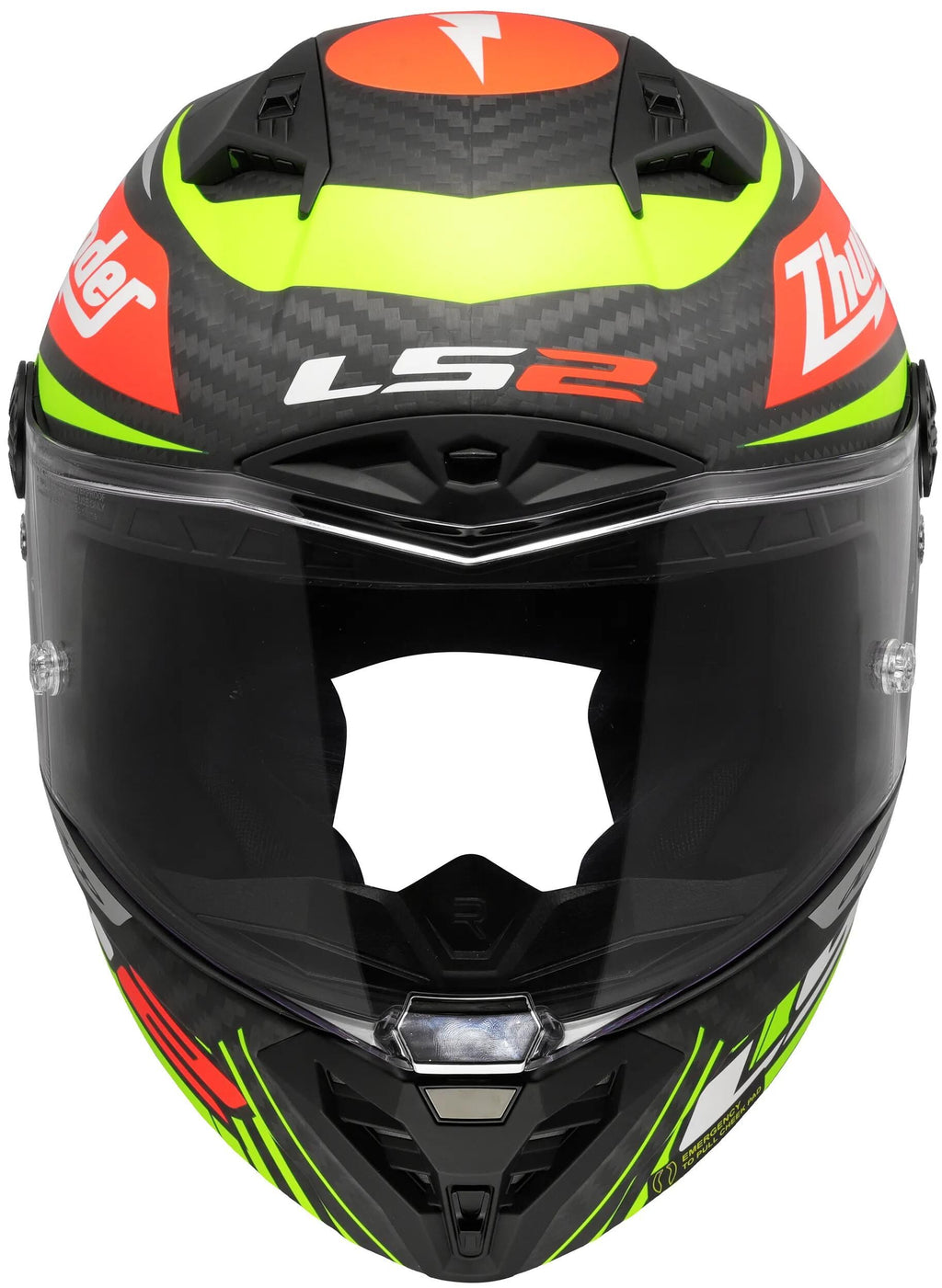 Ls2 integralhelm ff805 thunder carbon gp aero replica black helmet ff805 thunder gp aero replica sw. gr.xl