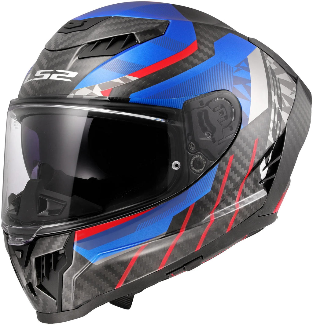 Ls2 integralhelm ff807 dragon trax helmet ff807 dragon trax blue red gr. l
