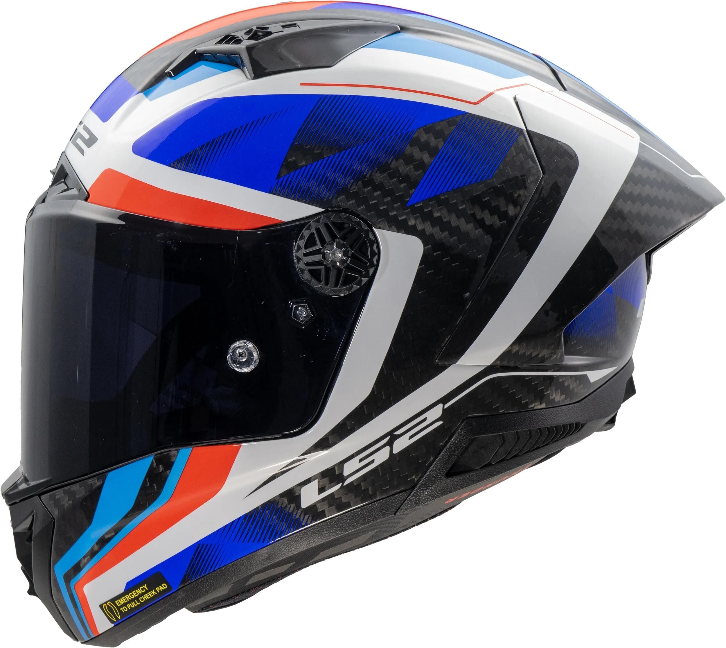Ls2 integralhelm ff805 thunder carbon gp raute helmet ff805 thunder gp diamond blue red gr. m