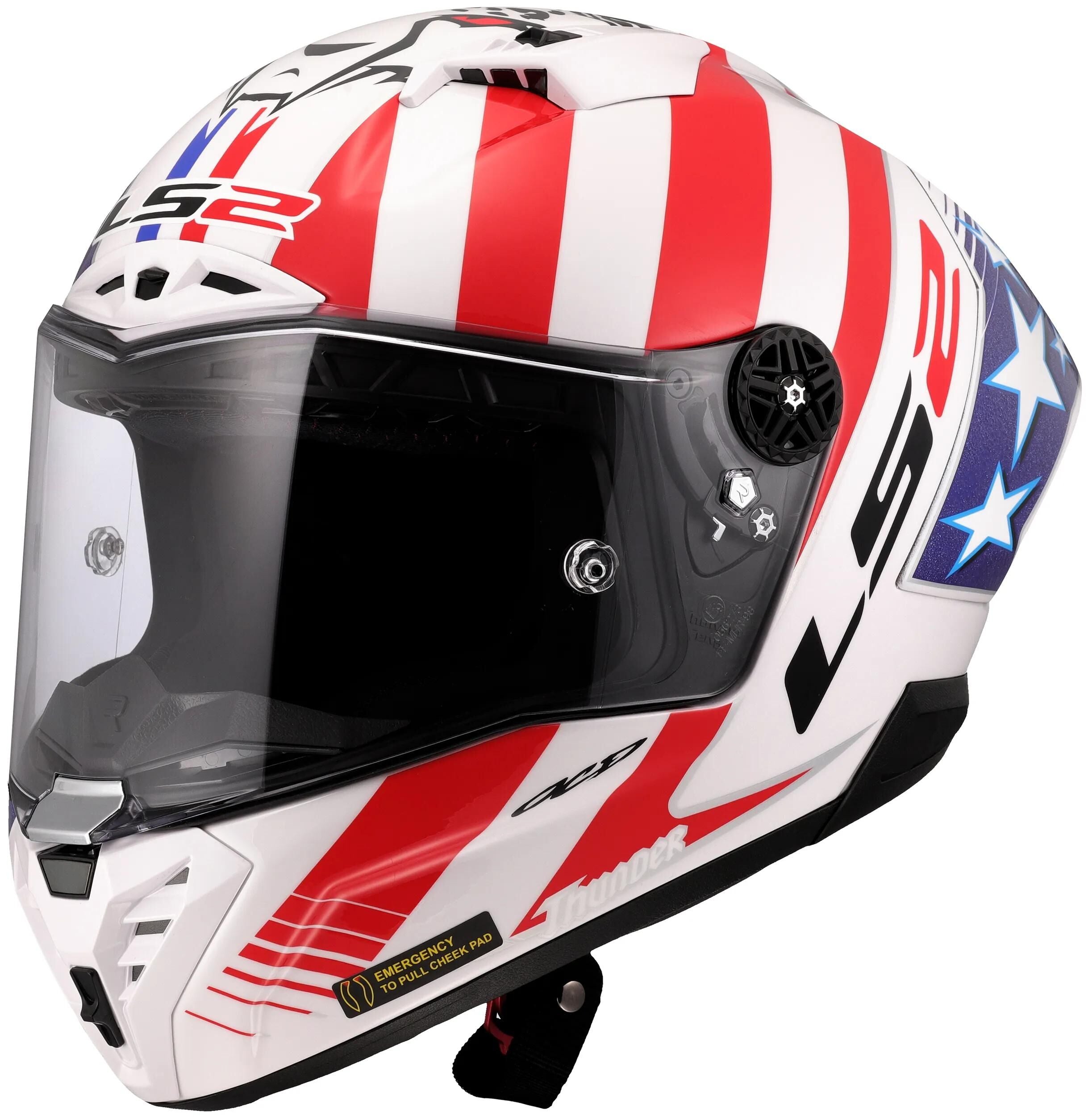 Ls2 integralhelm ff805 thunder carbon gp aero replica baz helmet ff805 thunder gp aero replica baz gr. m