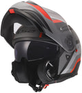 Ls2 klapphelm ff908 strobe ii monza helmets ff908 strobe monza black grey red l