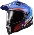 Ls2 endurohelm mx701 explorer hexa helmet mx701 explorer hexa white blue red xxl