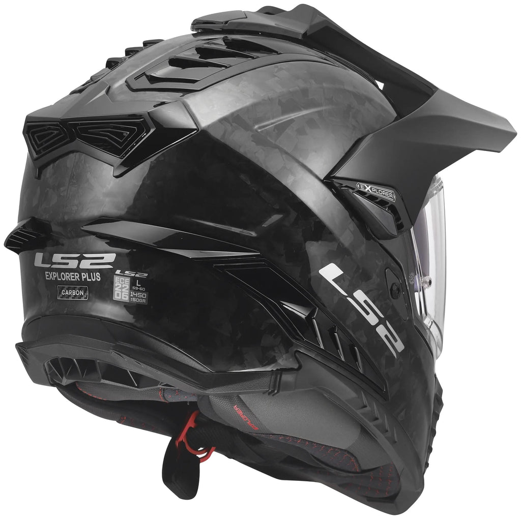Ls2 endurohelm mx701 explorer carbon forged helmet mx701 explorer forged carbon gr. xl
