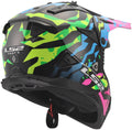 Ls2 crosshelm mx708 fast ii grotesk helmet mx708 fast ii grotesque bl pink green m