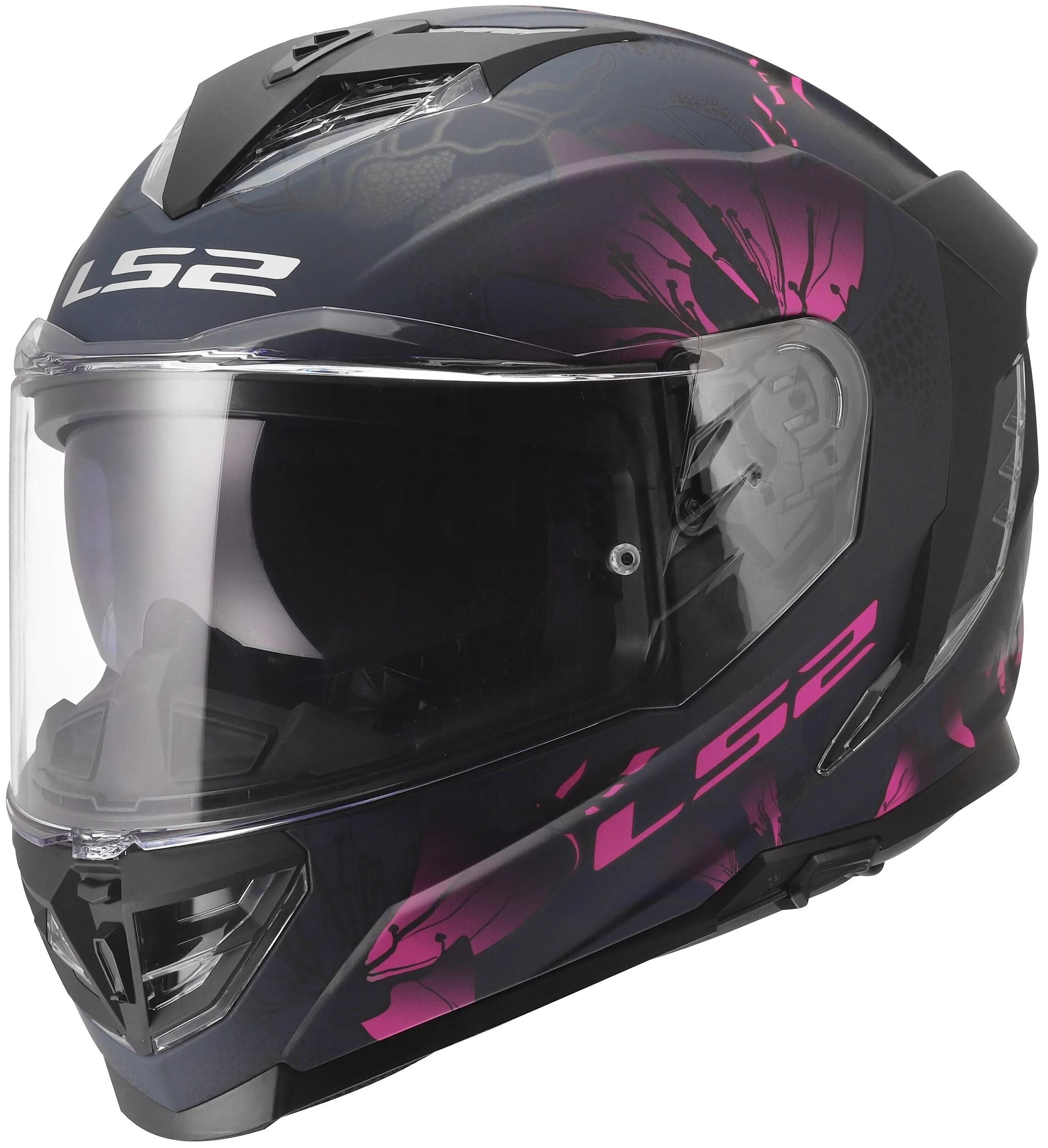 Ls2 integralhelm ff818 storm iii burst helmet ff818 storm ii burst matt black pink xs
