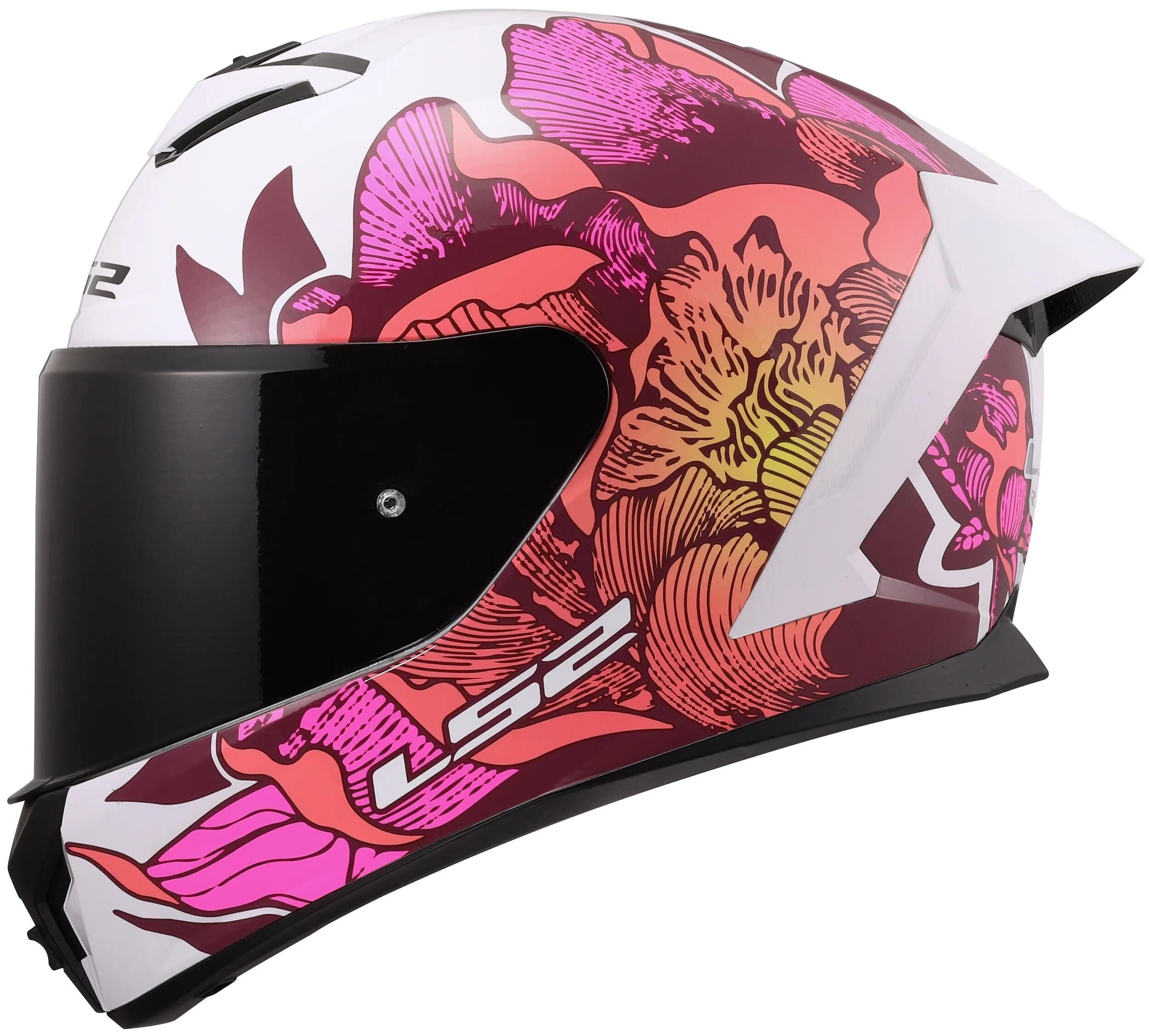 Ls2 integralhelm ff820 rapid iii poppies helmets ff820 rapid i poppies ii white pink s