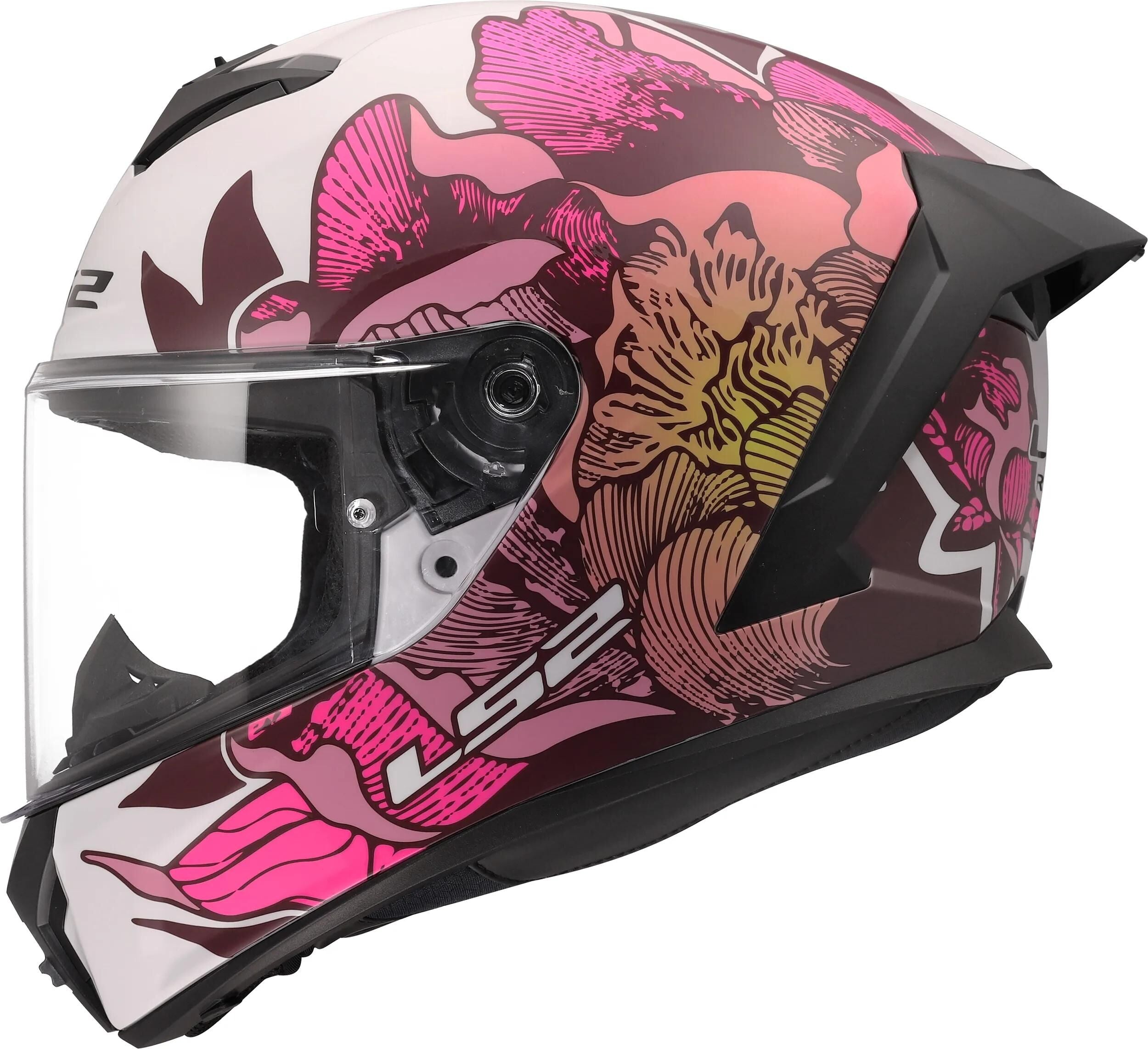Ls2 integralhelm ff820 rapid iii poppies helmets ff820 rapid i poppies ii white pink m