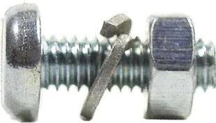Fix-nippel nummernschildschraube no. shield screw m4x16 zinc pk.a 100 pcs