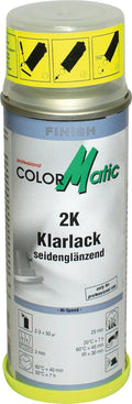 Colormatic klarlack clear paint 2k semi-gloss 200 ml