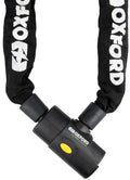 Oxford kettenschloss alarm chain 10 chain link 10mm x 1,2m black alarm