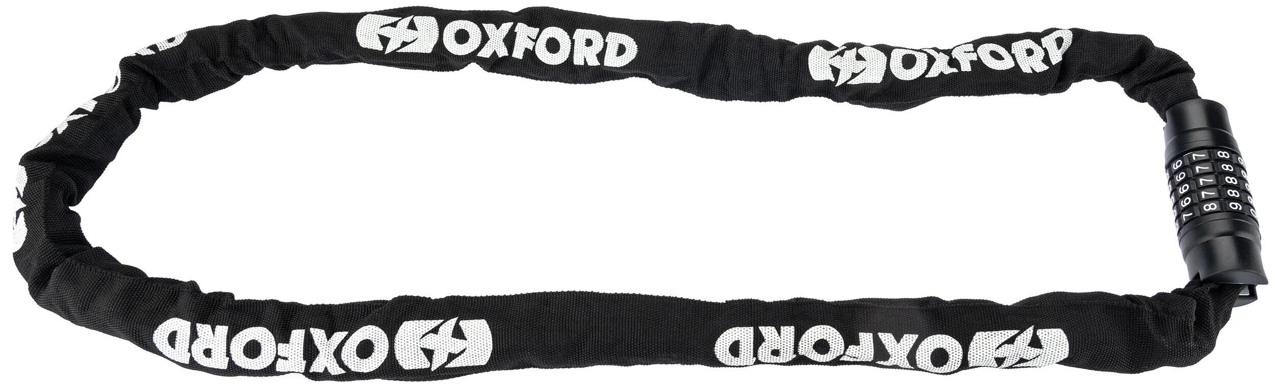 Oxford kettenschloss gp combi chain 8 chain link combi 8mm x 2,0m black