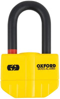 Oxford bremsscheibenschloss boss alarm rotor locks 14mm yellow alarm