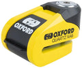 Oxford bremsscheibenschloss quartz xa rotor locks yellow black alarm