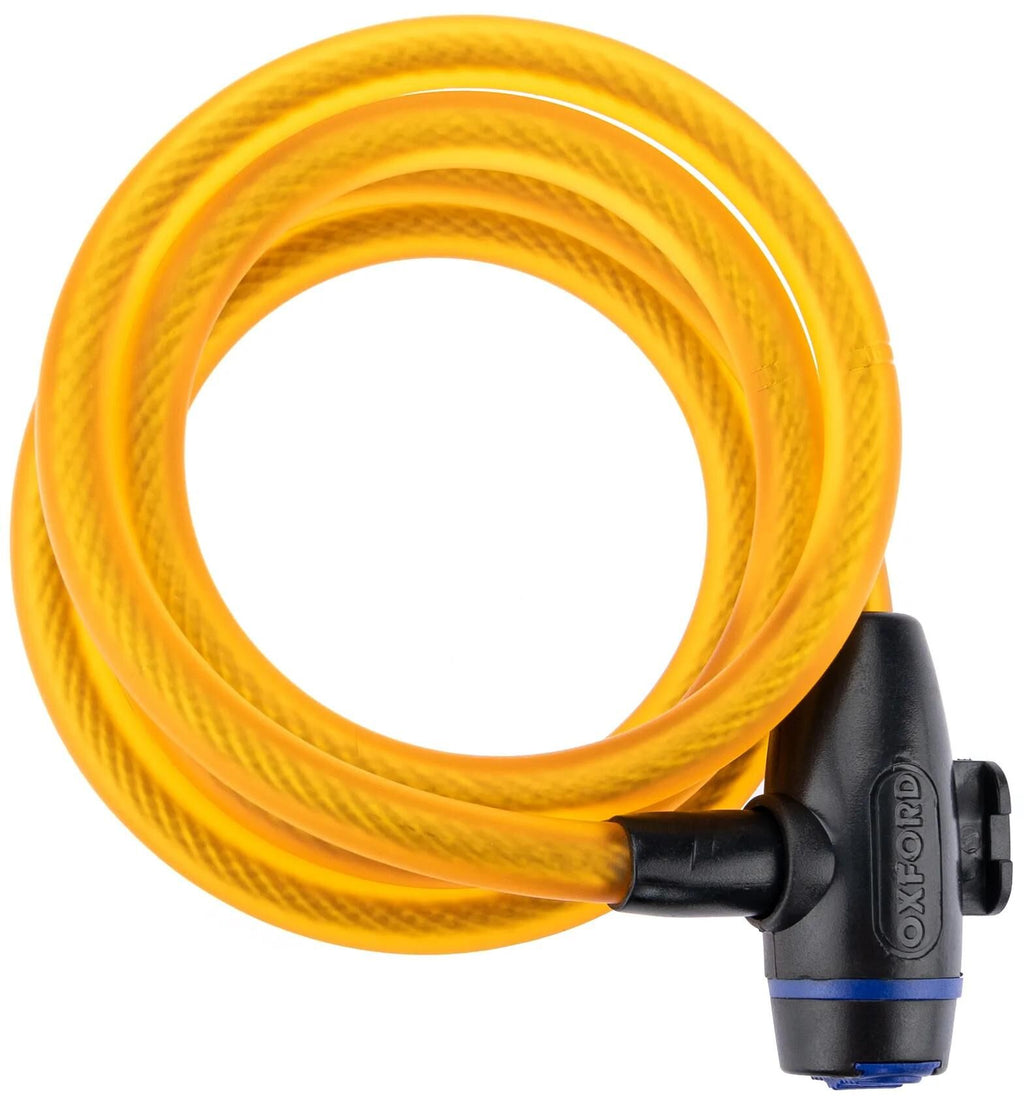 Oxford kabelschloss cable lock cable lock 1,8m x 12mm yellow