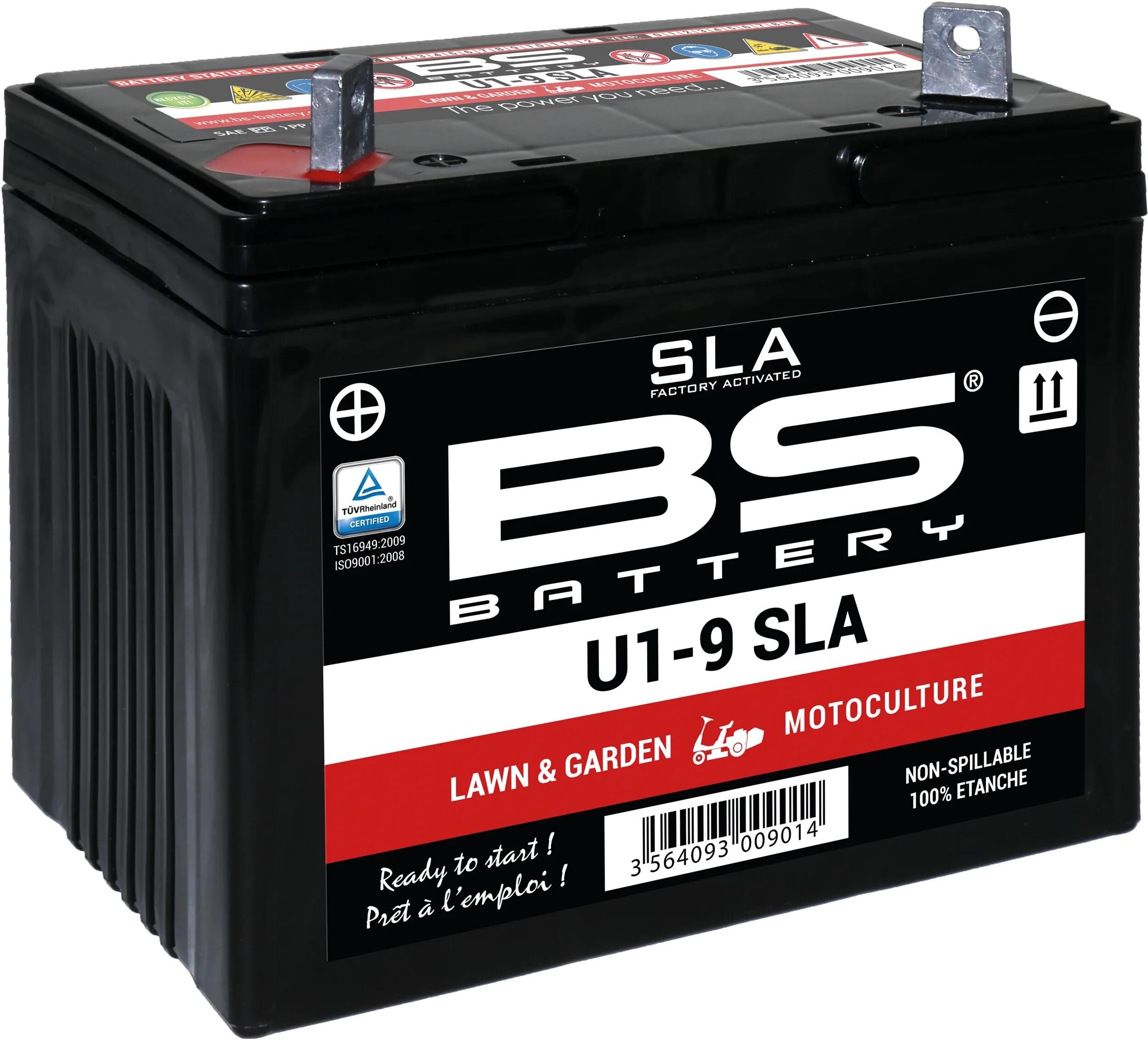 Bs-battery batterie u1-9 battery u1-9 bs sla garden