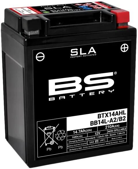 Bs-battery batterie bb14l-a2 bb14l-b2 battery bb14l-a2 b2 bs sla btx14ahl