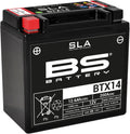 Bs-battery batterie btx14 btx14-bs battery btx14 bs sla
