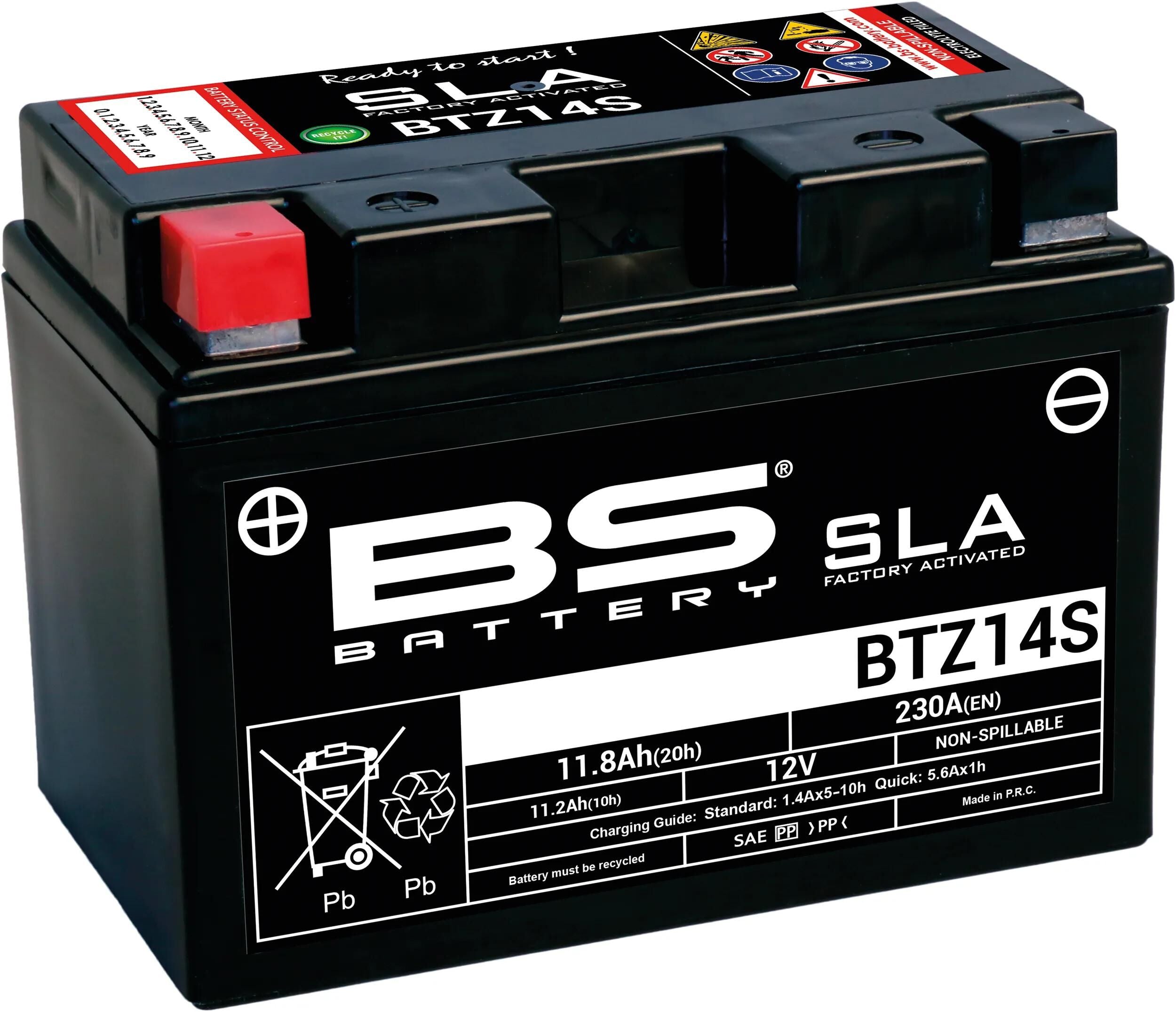 Bs-battery batterij btz14s btz14s-bs battery btz14s bs sla