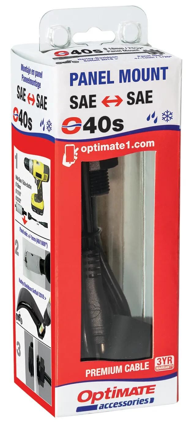Tecmate zubehör adapter cable optimate m. sae connection