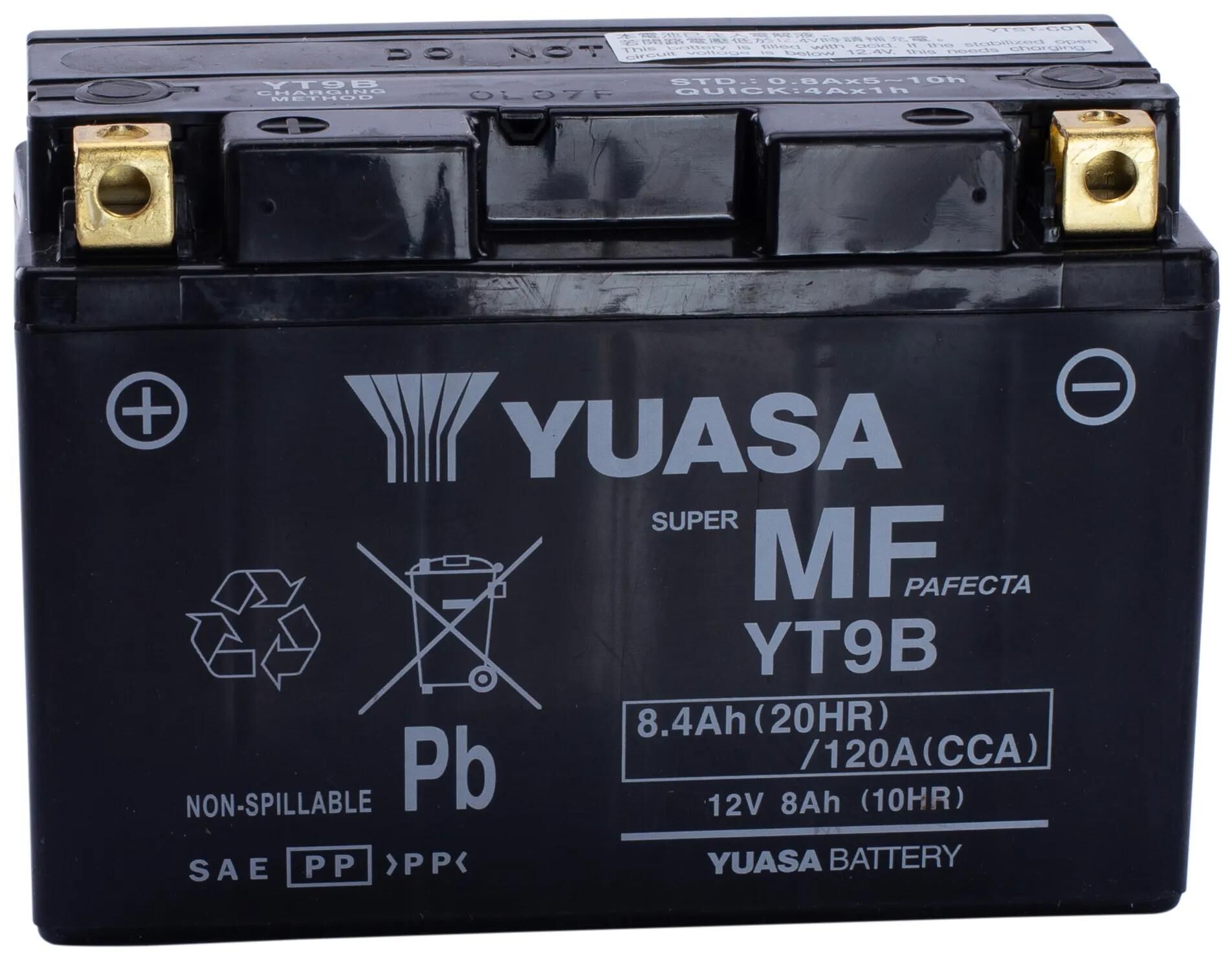 Yuasa batterie yt9b yt9b-bs battery yt9b agm