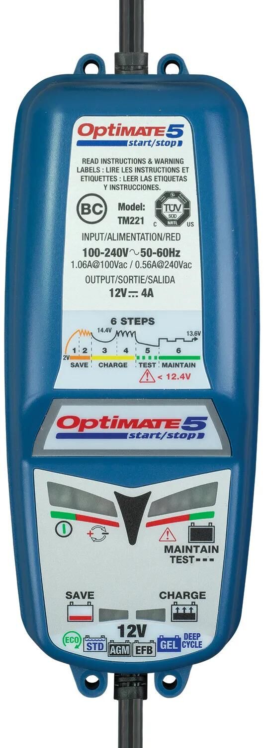 Tecmate batterieladegerät optimate 5 start stop optimate 5 charger 4a