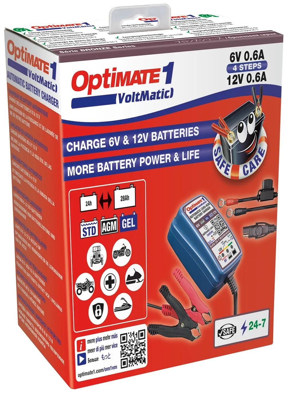 Tecmate batterieladegerät optimate1 voltmatic optimate 1 charger voltmatic