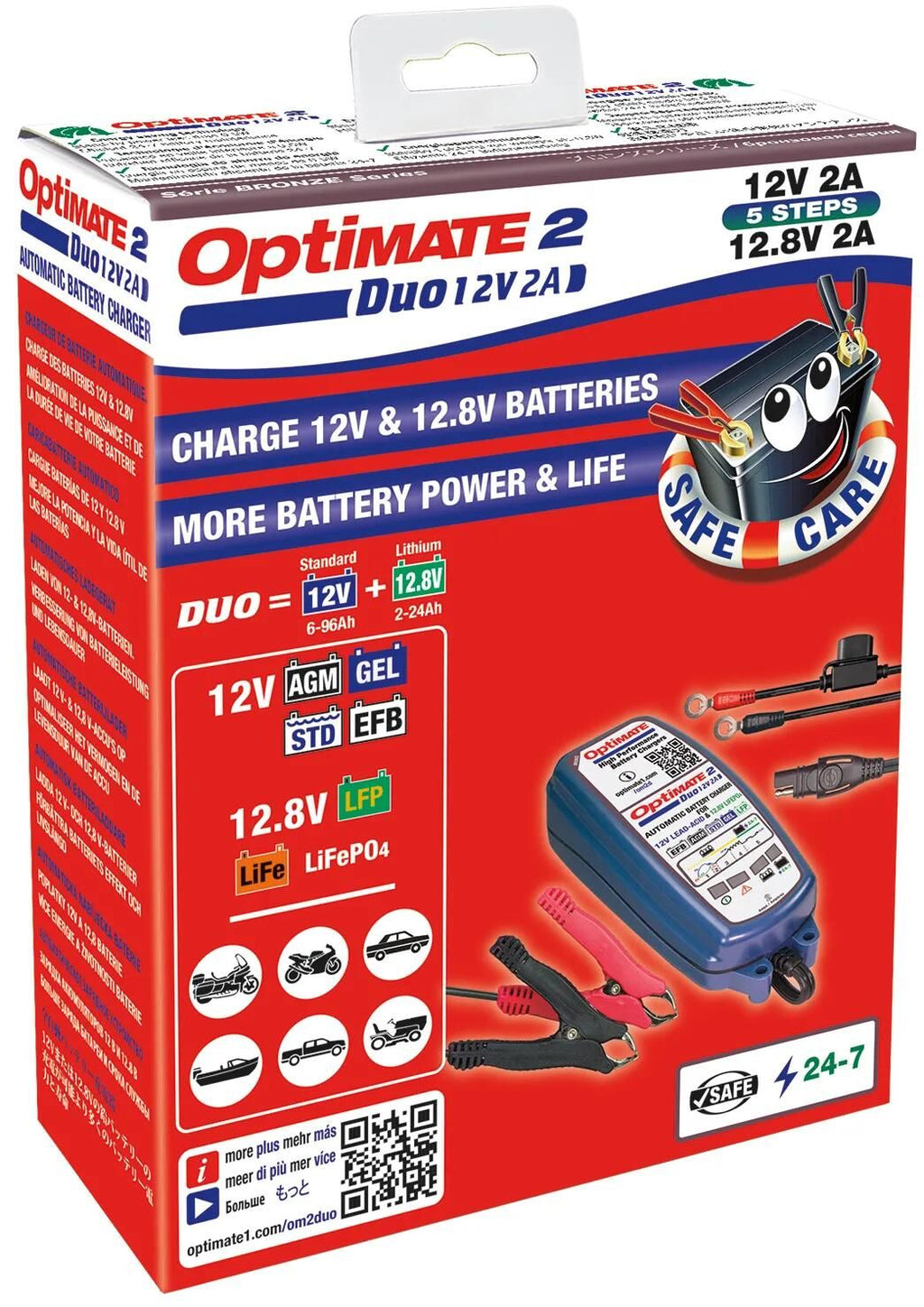 Tecmate batterieladegerät optimate 2 duo optimate 2 charger duo