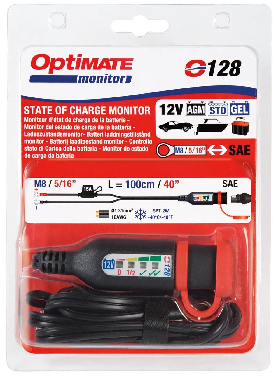 Tecmate batteriemonitor monitor optimate m. oesen standard