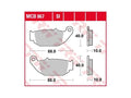 Trw remblokken mcb 867 brake pads organ. mcb 867