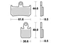 Trw remblokken mcb 795 brake pads sinter mcb 795 scr