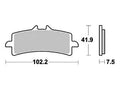 Trw remblokken mcb 792 brake pads sinter mcb 792 scr