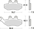 Trw remblokken mcb 734 brake pads organ. mcb734ec
