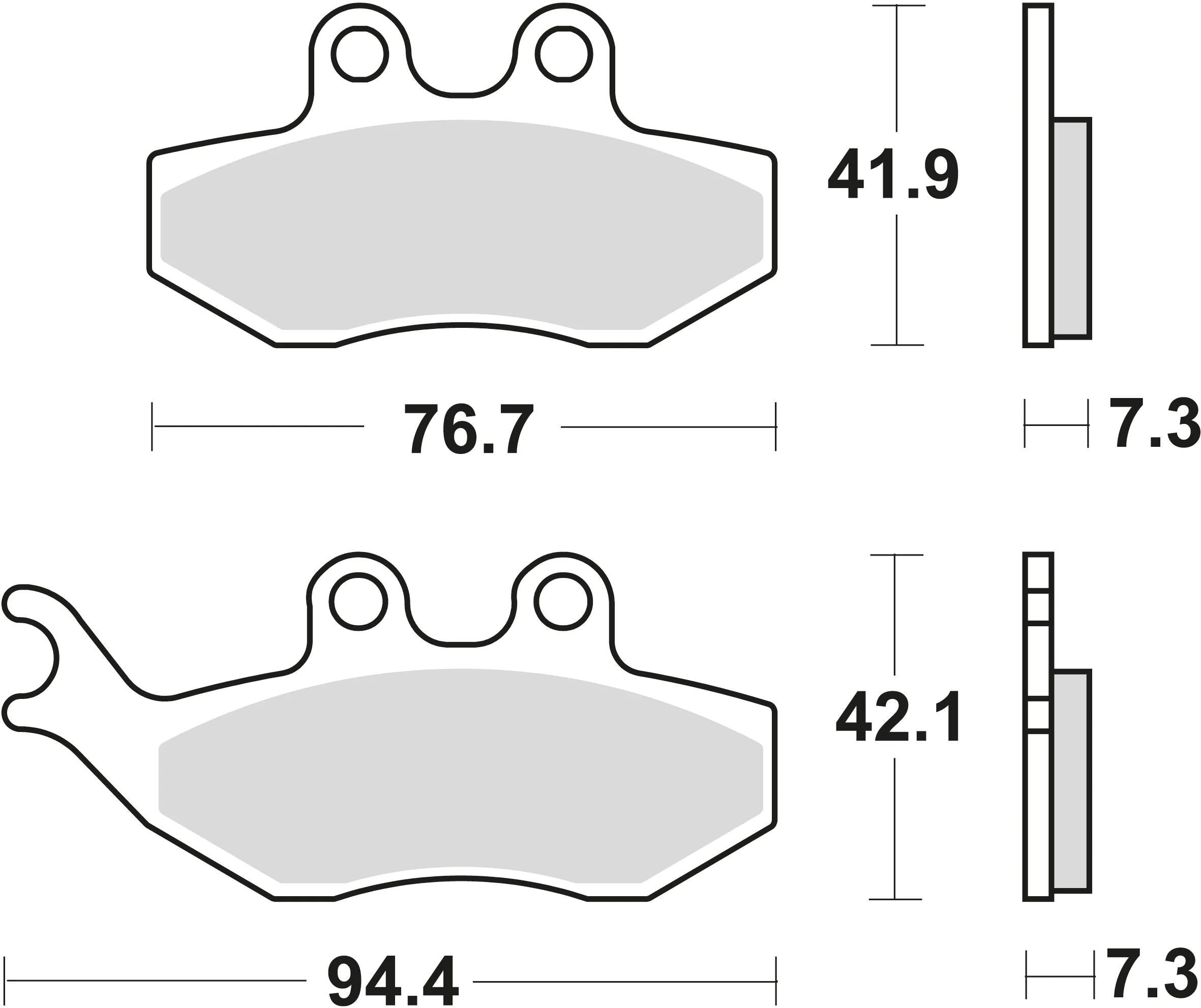 Trw remblokken mcb 734 brake pads organ. mcb734ec